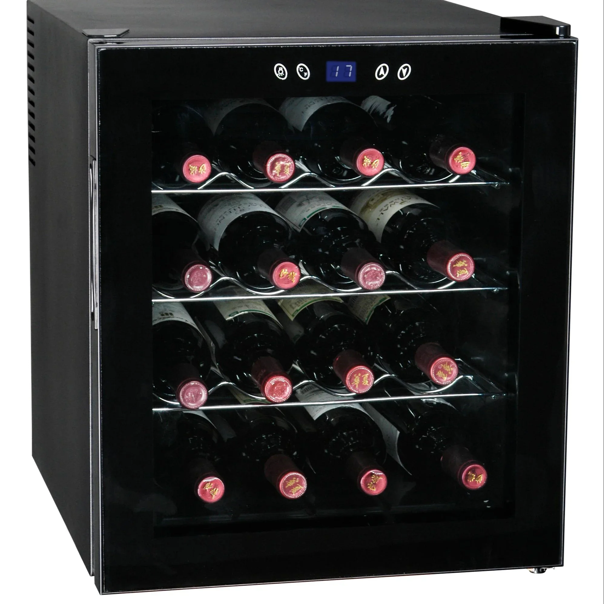 Candor: Noble LED Display Thermoelectric Wine Cooler 16 bottles With ETL, CE, ROHS CW-48FD