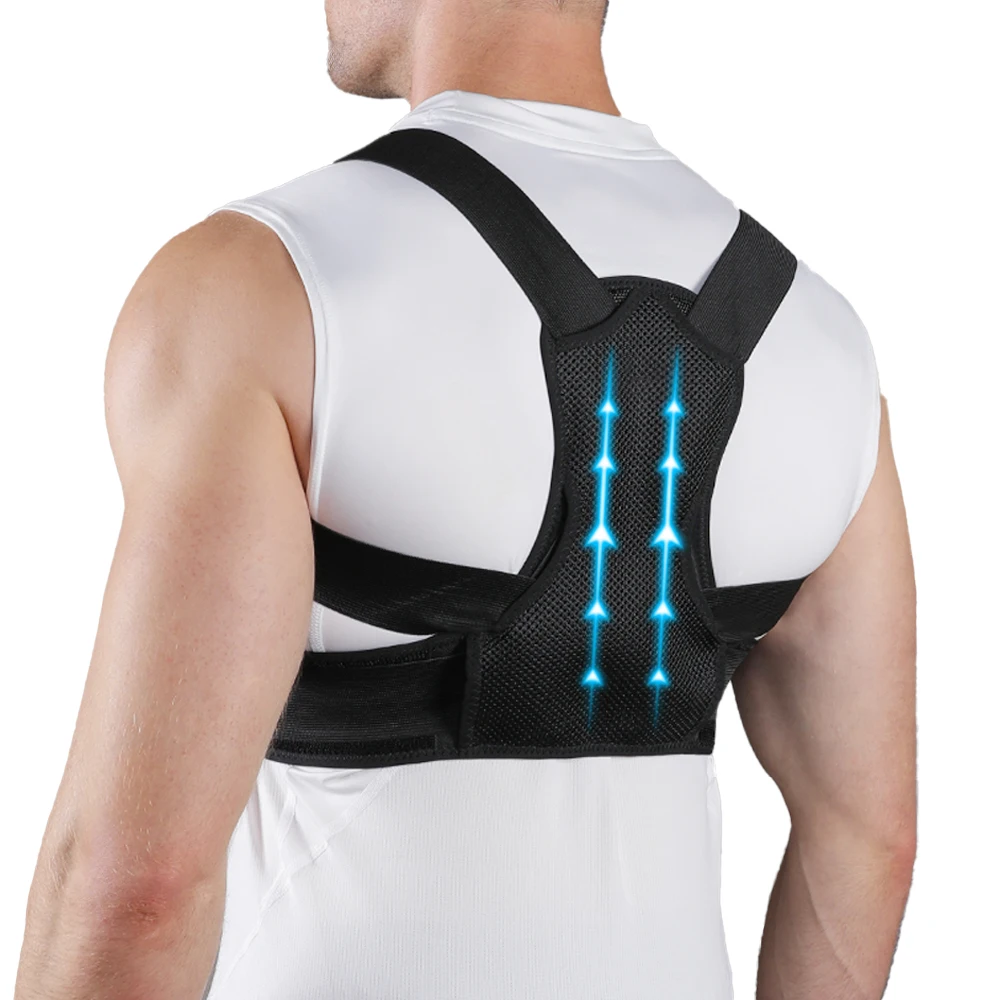 Posture Corrector & Back Brace for Men Women Back Lumbar Support, Adjustable Shoulder Posture Support Improve Posture Correction