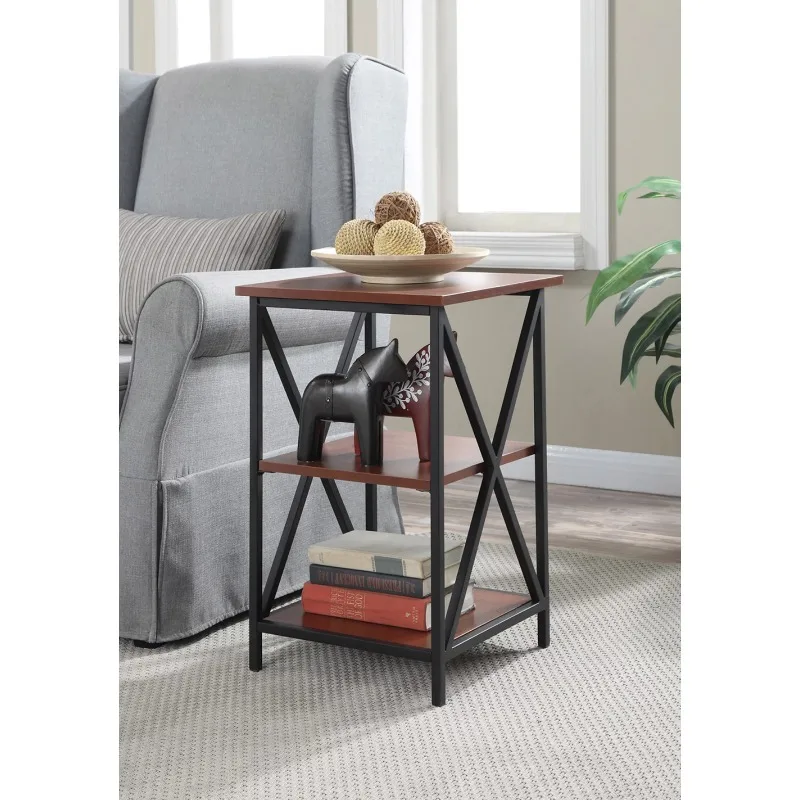 

Convenience Concepts Tucson 3-Tier End Table Wood Table Coffee Table Furniture Living Room Small Table Side Table