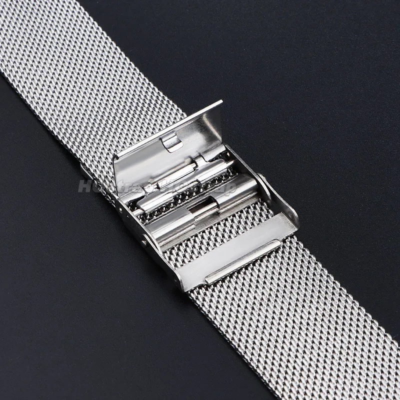 Universal Milanese Mesh Stainless Steel Watch Strap - 0.6mm Adjustable Band