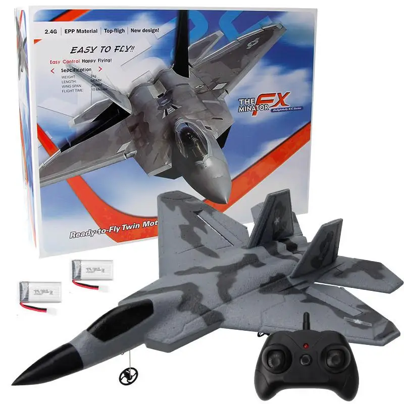 Fx622 2.4ghz Remote Control Plane Fixed Wing Small F22 Fighter Aircraft
