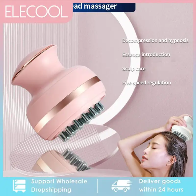 

New Infrared EMS Hair Regrowth Electric Head Vibration Massager Liquid Import Hair Comb for Scalp Care Hair Loss Stress Release