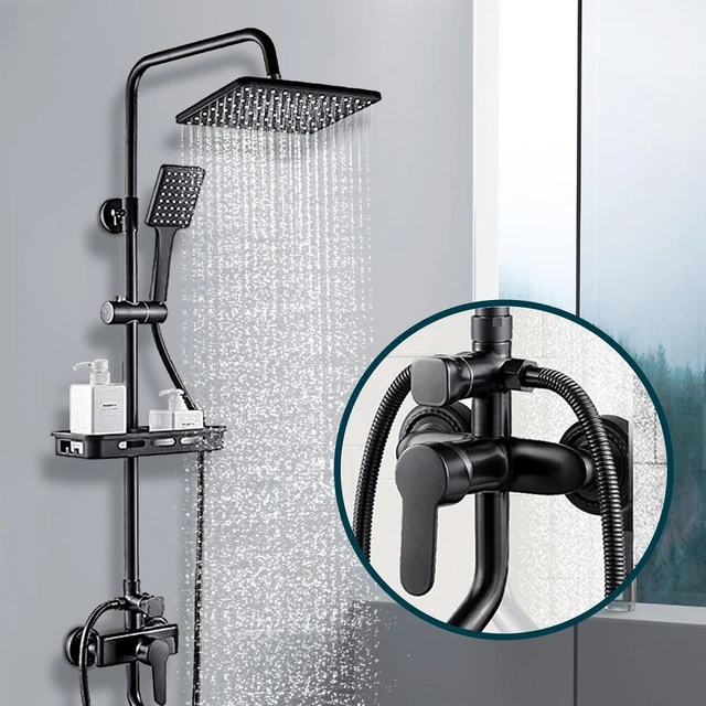 Wand Montieren Heißer Kalten Wasser Duschen Wasserhahn Temperatur  Regelventil Badezimmer Thermostat Dusche Mischer Langlebig
