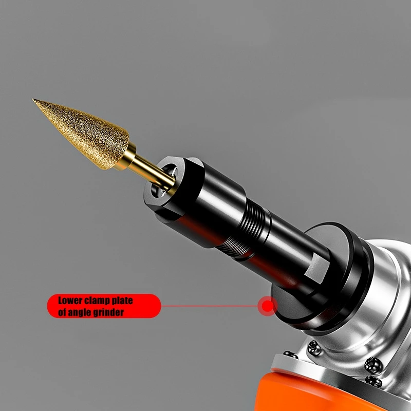 3/6mm Angle Grinder Modified Adapter To Straight Grinder Chuck M10 Thread Abrasive Tools For 100-type Angle