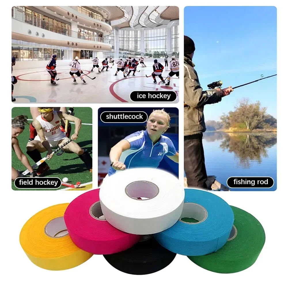 25M Ice Hockey Stick Grip Tape Field Hockey Cloth Tape Sports Lacrosse Self Adhesive Tennis Racket Handle Badminton hockey tape,hockey stick grip