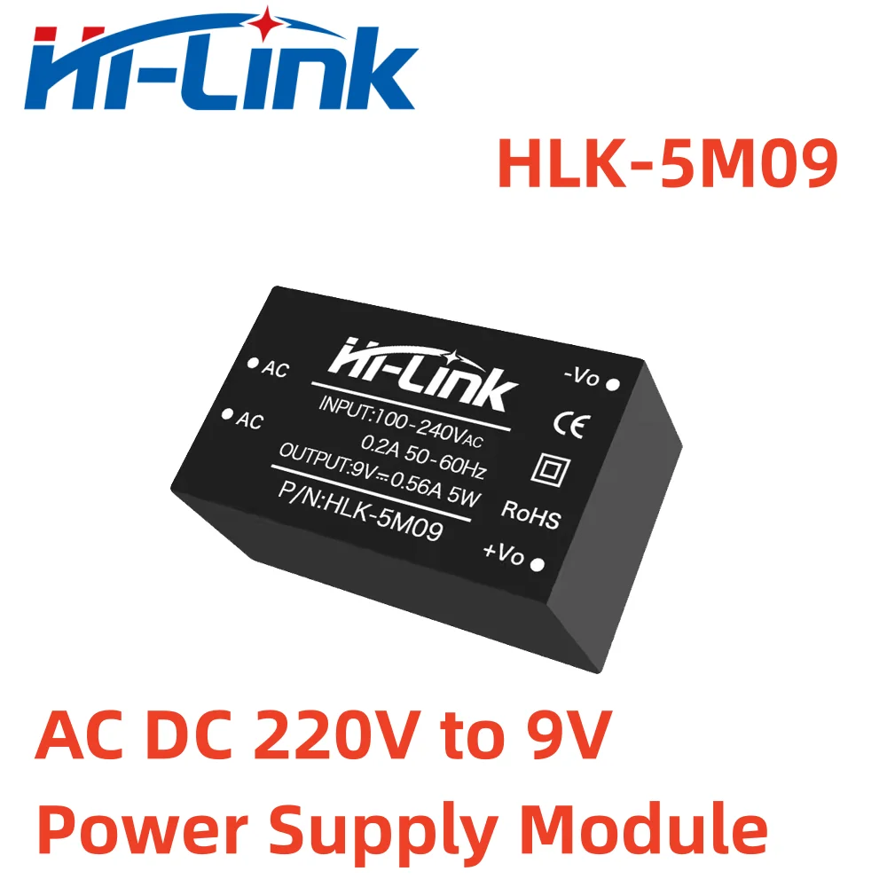 Hilink 5M05 AC DC 220V to 3.3V 5V 9V 12V 15V 24V 5W Power Supply Module HLK-5M05 Adjustable Step Down Converter Smart Home switching power supply power supply power adapter