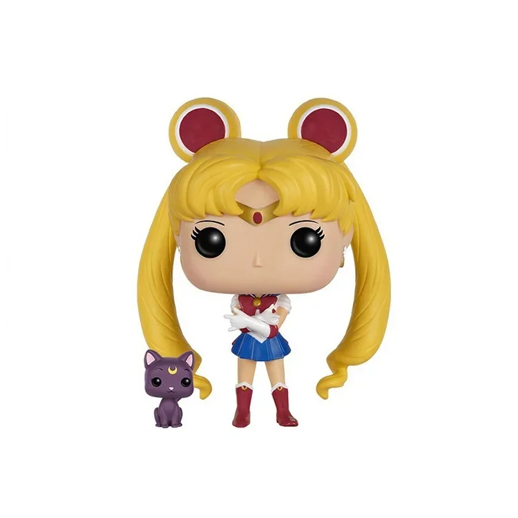 thumbnail image 4 of Sailor Moon Luna 89# Chibiusa Meiou Setsuna Kaiou Michiru Uranus Sailor Saturn Chibi Moon Figura modelo Colección Modelo Juguete Regalo, 4 of 5