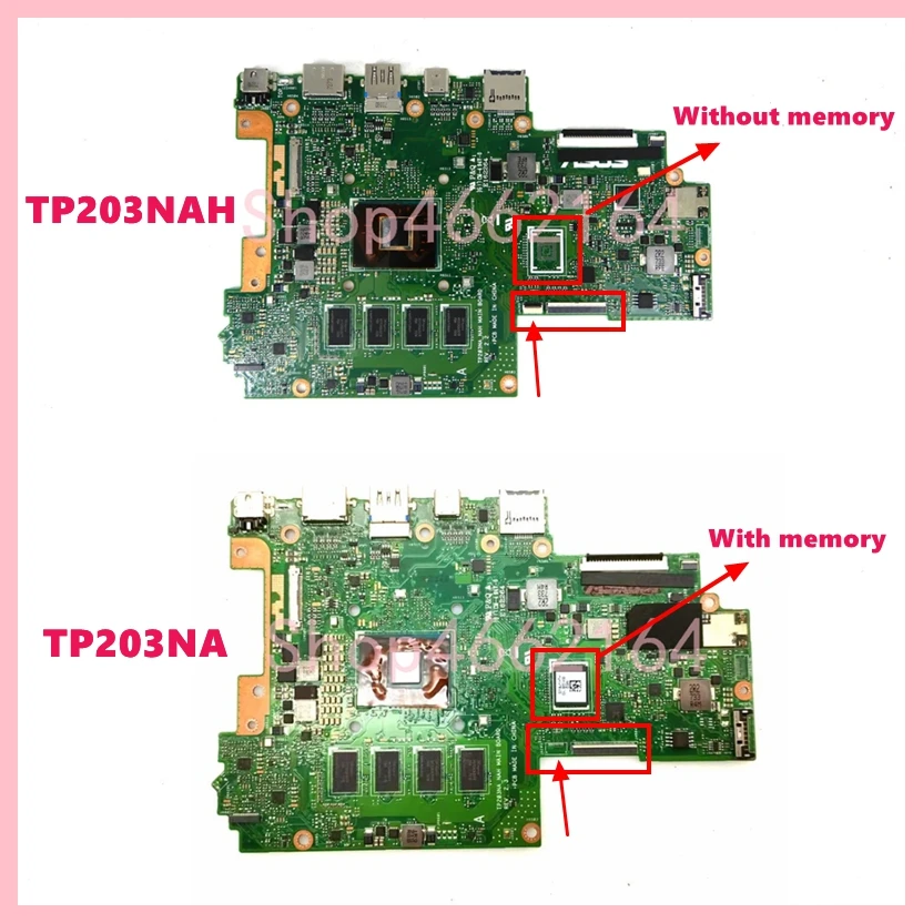 Placa-mãe Portátil para Asus Tp203nas N3350 Cpu N4200 4g-ram 0g Ssd 64g Tp203nas Tp203na Tp203nah Tp203n - Imagem 4