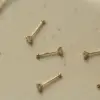 GOLDtutu Nose Rings and Studs, Body Jewelry, 14K Real Gold, Custom, Au585, kj467 4