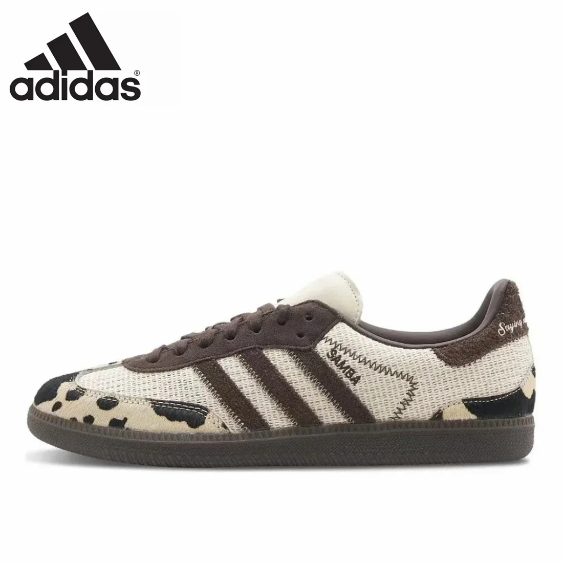 Original Adidas Samba Og Notetle Cow Print Scarpe Da Allenamento Tedesche Retro Versatili Scarpe Da Ginnastica Sportive E Casual