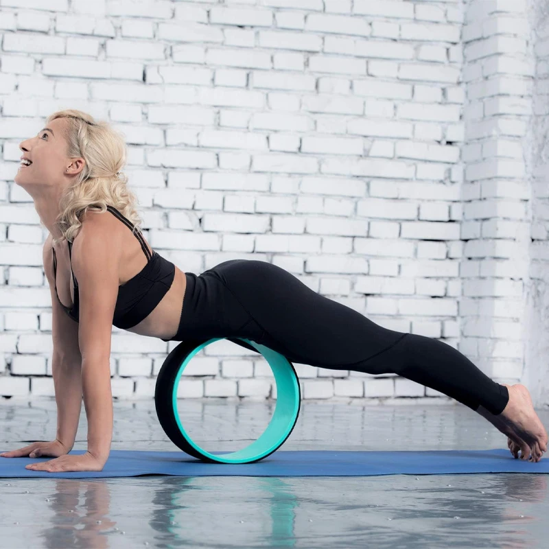 Yoga Wheel Comfortable Durable Balance Accessory Increase Flexibility Ideal Home Yoga Kit Foam Roller Back Pain Relief yoga massage roller