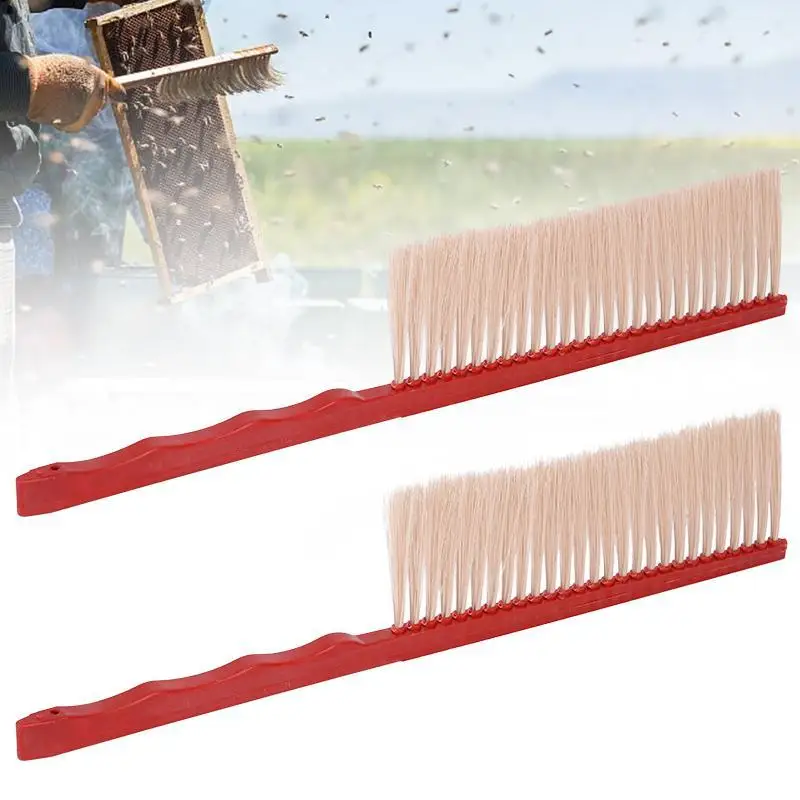 Bee Sweep Tools Soft Bristle Brush Long Handle Wood Honey Brush Wasp Bee Sweep Beekeeping Equipment Beekeeping Tools