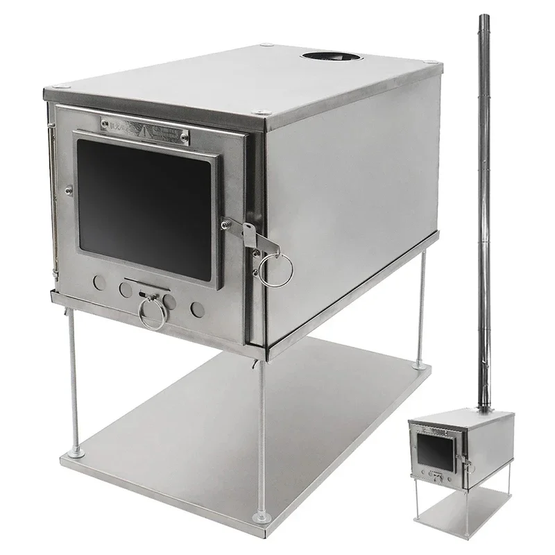 SALE!! Thous Winds Titanium Outdoor Wood Stove Portable Ultralight Winter Field Camping Heating Furnace
