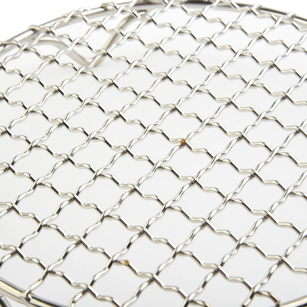 

Stainless Steel Round BBQ Grill Barbecue Kit Cooling Baking Rack Wire Oven Grill Sheet Home Cooking Tools Kitchen Accessories