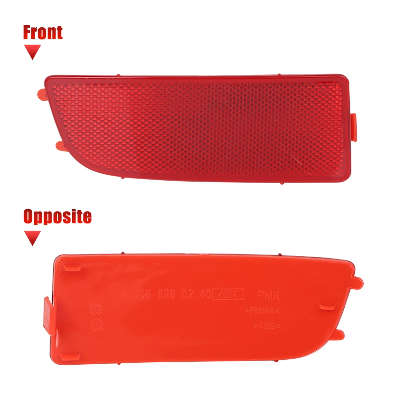 Kit 2 Riflettori Posteriori Per Mercedes Vito W639 2003-2015 | Rosso, ABS, Sinistro E Destro | Sostituzione OE 6398260440