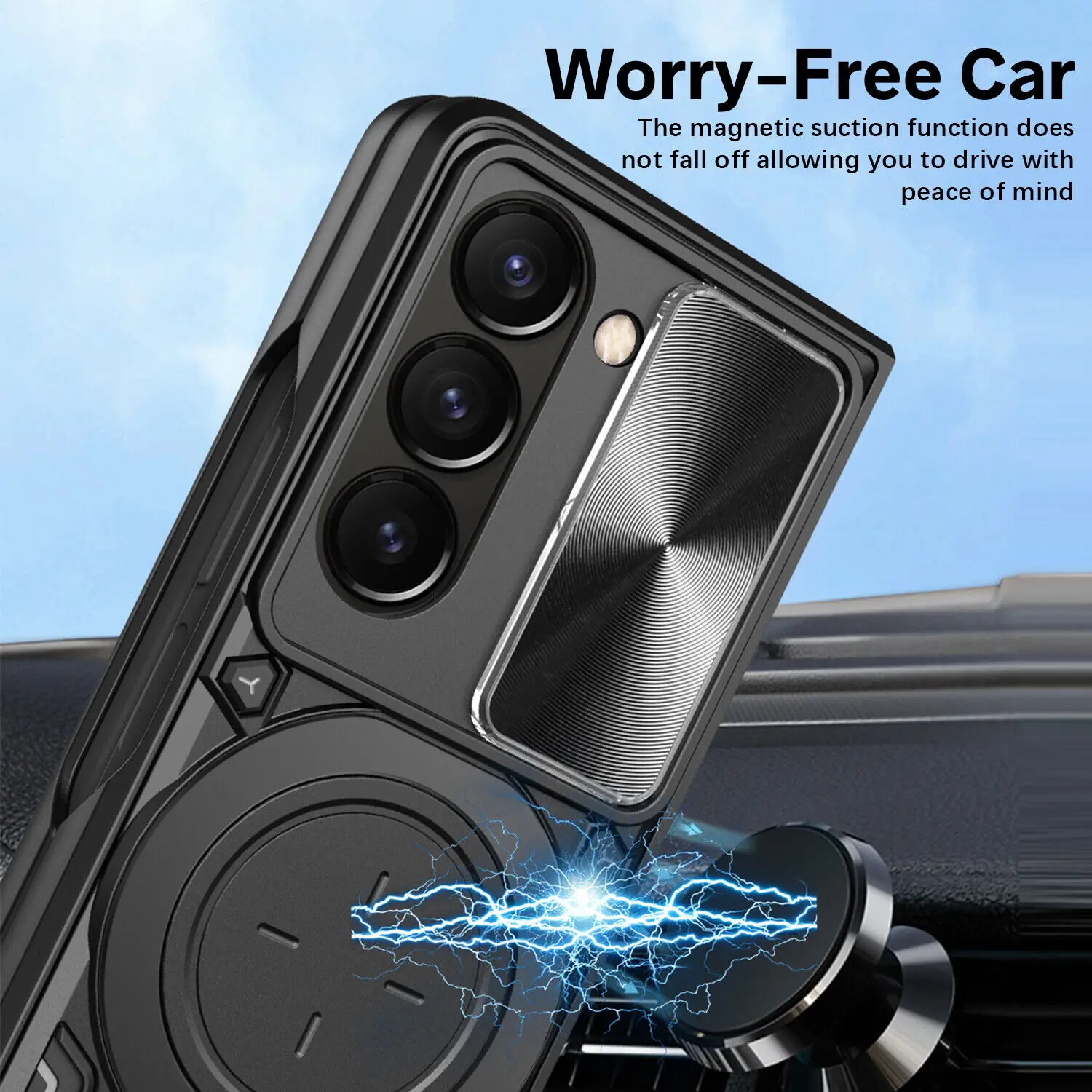 Heavy Duty beskyttelsesdeksel for Samsung Galaxy Z Fold 6 5 4 Etui Stativ Holder Linsebeskyttelse Støtsikker Funda Coque Capa_voghion.com