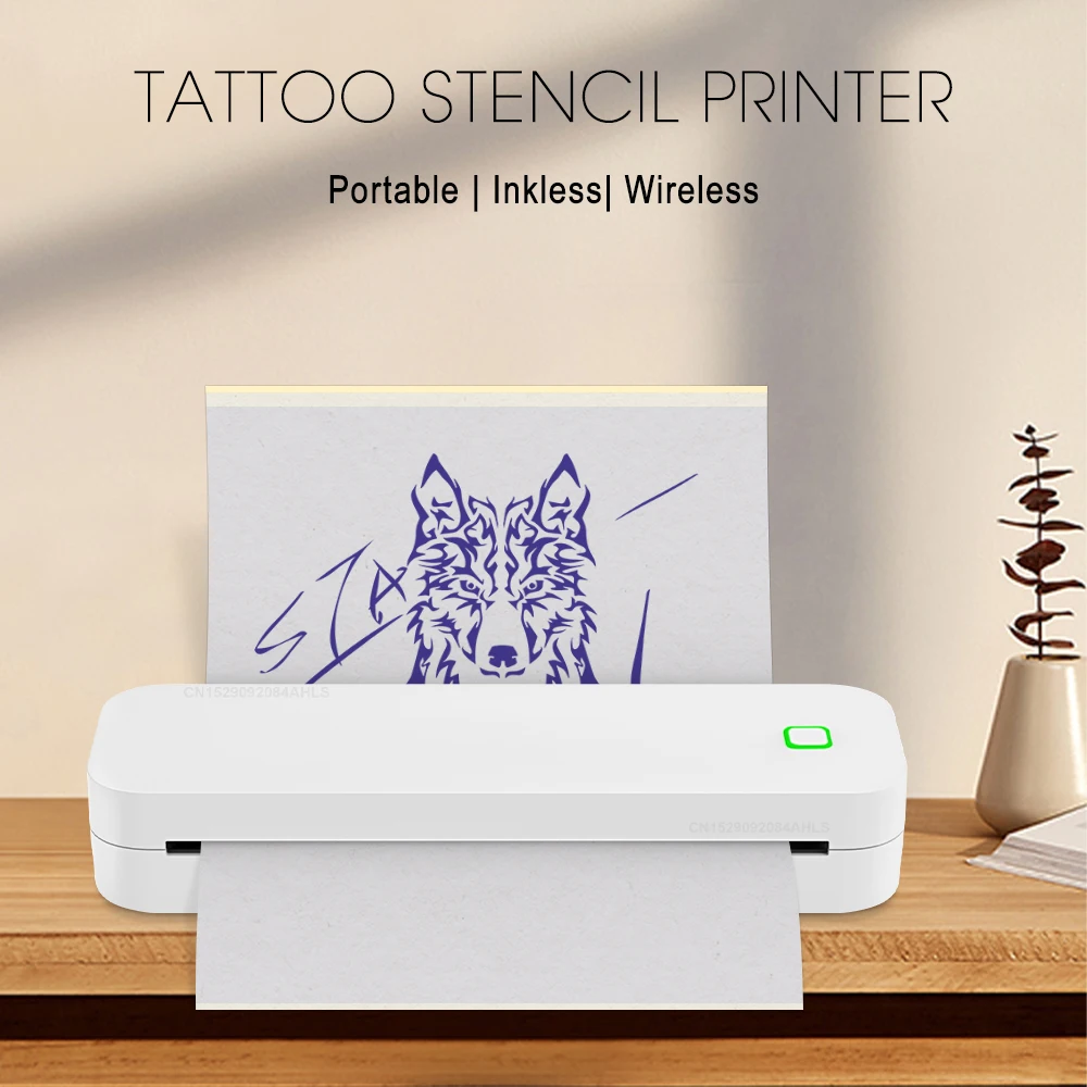 Tattoo タトゥープリンター　サーマルプリンター　美品　ワイヤレス Amazon.co.jp: MUNBYN サーマルプリンター タトゥーマシン