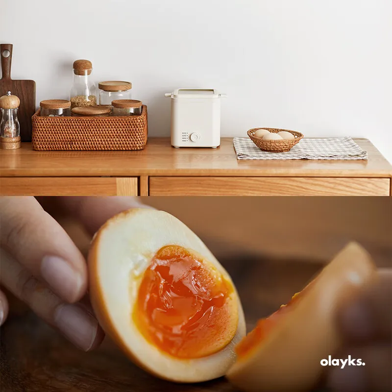 Olayks Electric Egg Boiler Smart Egg Cooker Breakfast Machine Multicooker Steamer Automatic Custard Steaming Cooker 220V