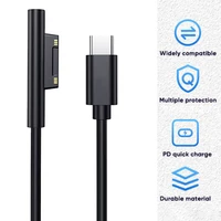 Charger Adapter Fast Charging Cable Cord Fast USB C Power Supply for Microsoft Surface Pro 3 4 5 6 Charger Cable 2