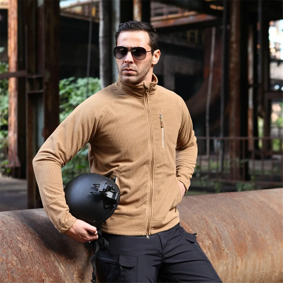 Description Picture 6 of itemOutdoor Fleece Jacket Autumn and Winter Warmth Lightweight Tacticcal L3 Fleece Coat  Liner Men Cycling Jogging Hiking Clothing