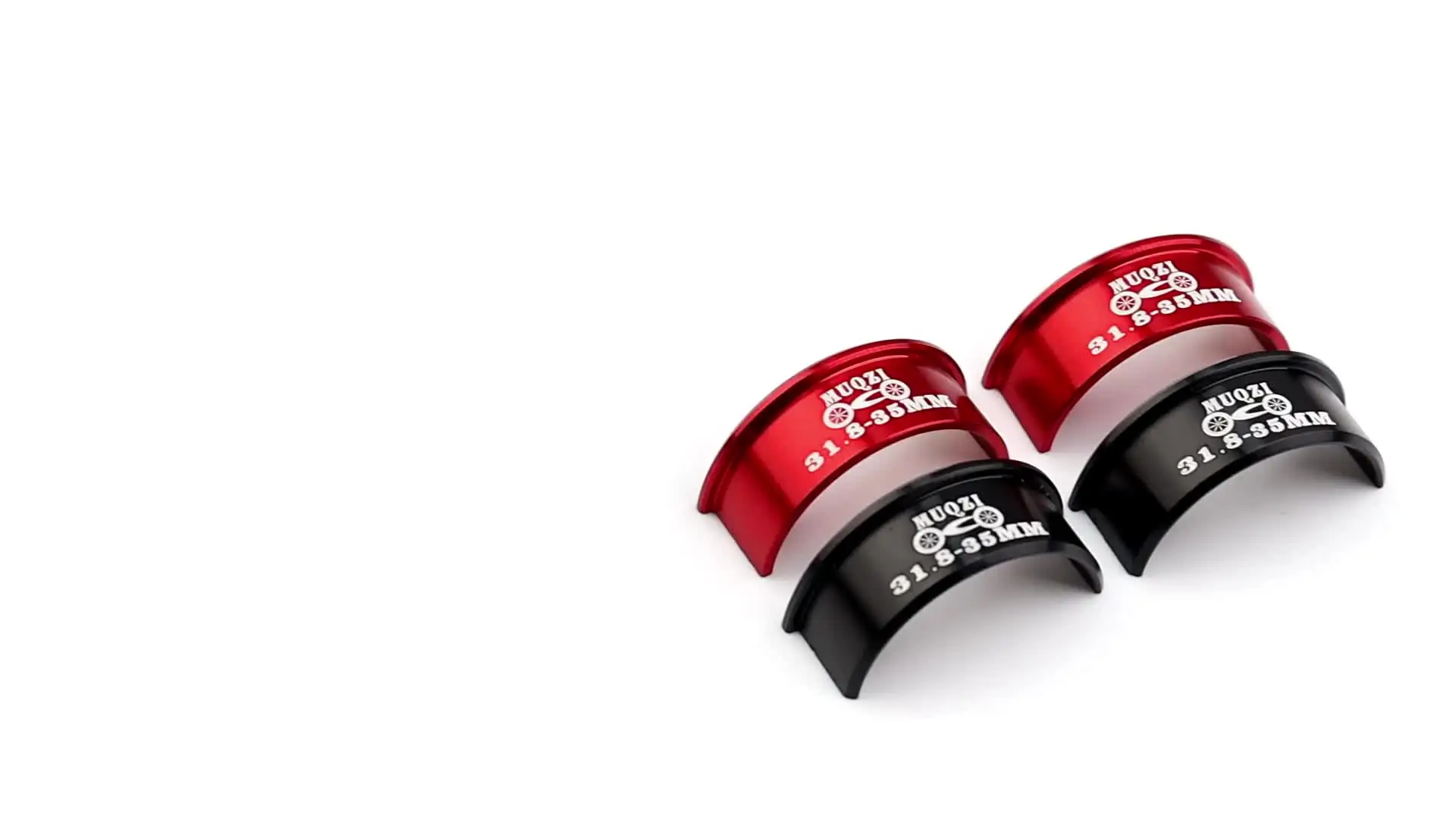 Adaptateur De Potence Vélo 31,8 Mm Vers 35 Mm – Pour Monter Ton Guidon Facilement, En Rouge Alu Léger