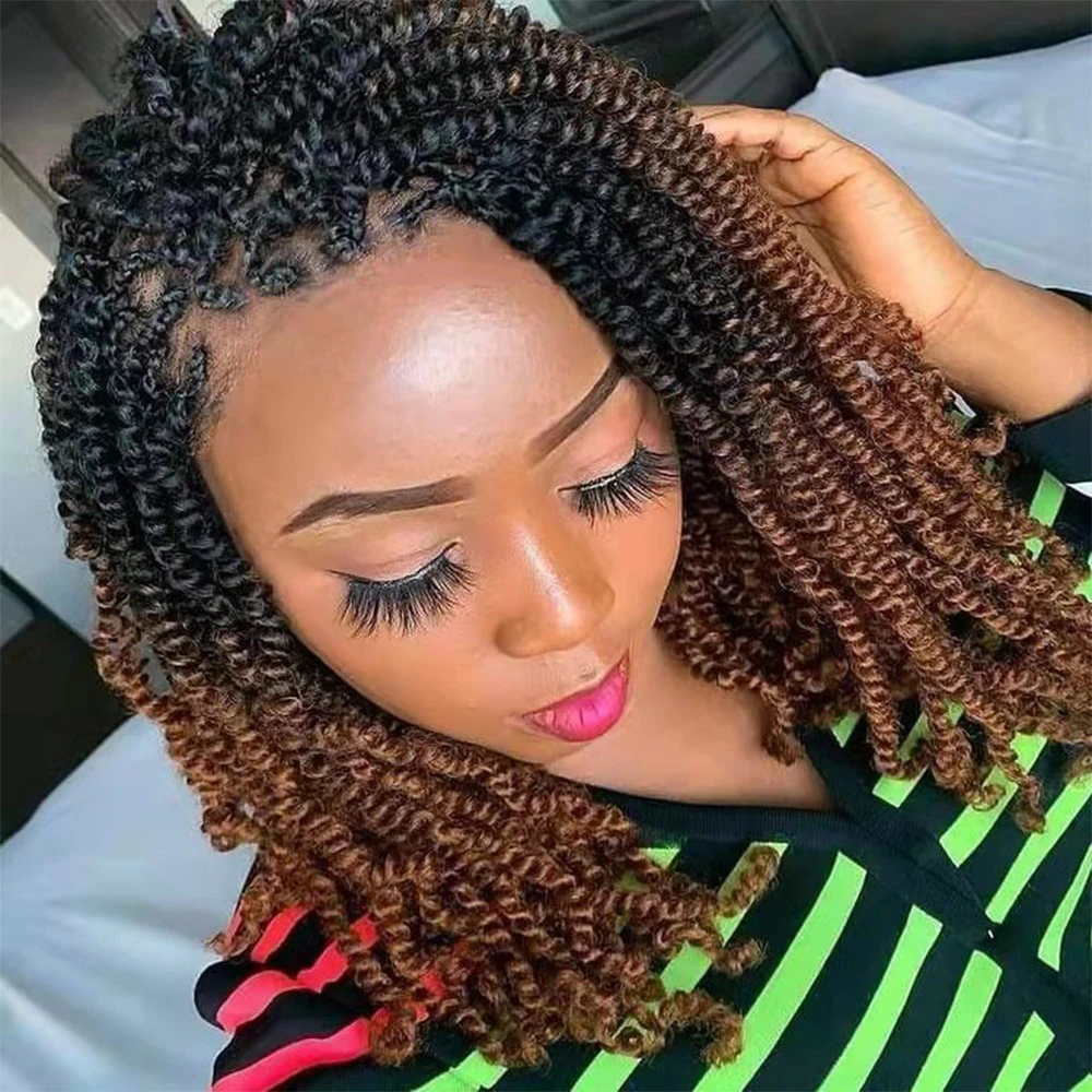 Synthetic Spring Twist Crochet Braids Hair Extensions Jamaican Bounce  Crochet Braiding Hair For Passion Twist Beyond - Synthetic Braiding Hair(for  Black) - AliExpress