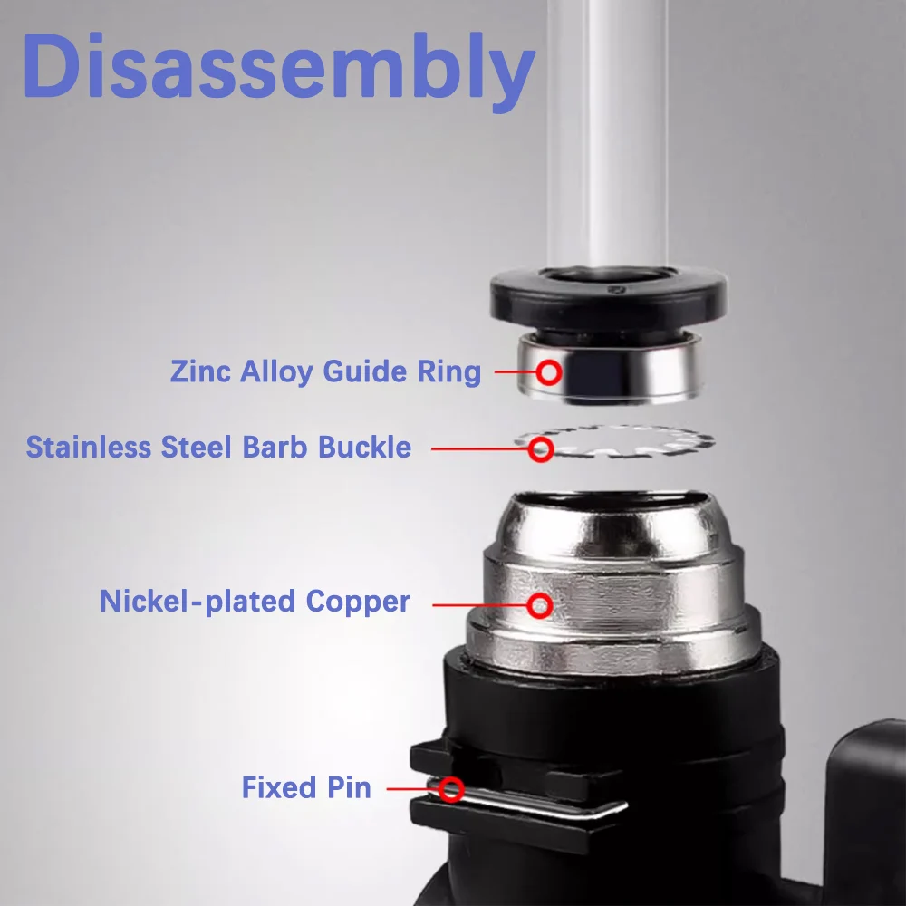 1PCS 4-16mm Kugelhahn Schlauch Adapter Slip Lock Schnell Einsatz Release Connector Abschaltung Stop Wasser pneumatische Rohr Armaturen Kupfer – Detail 9