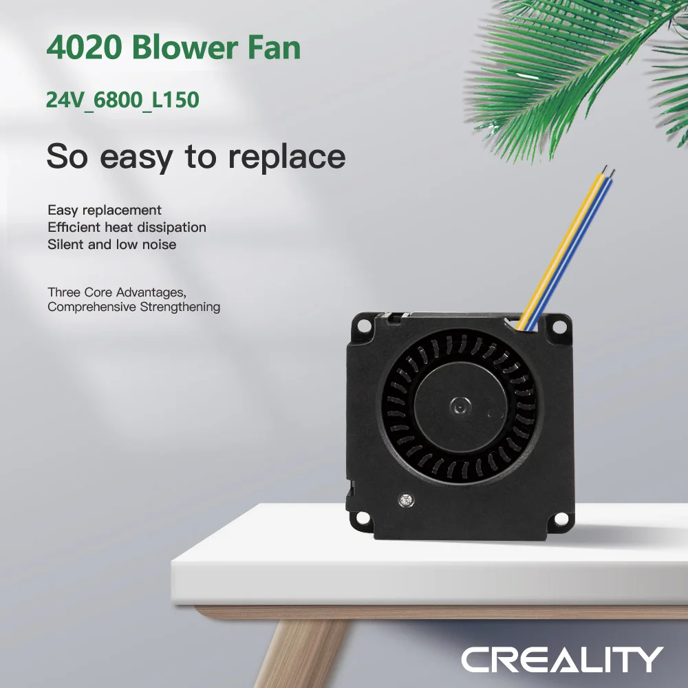 

CREALITY 4020 Blower Fan 24V_6000_L150 Easy replacement Efficient heat dissipation Silent and low noise Brand New Original Parts