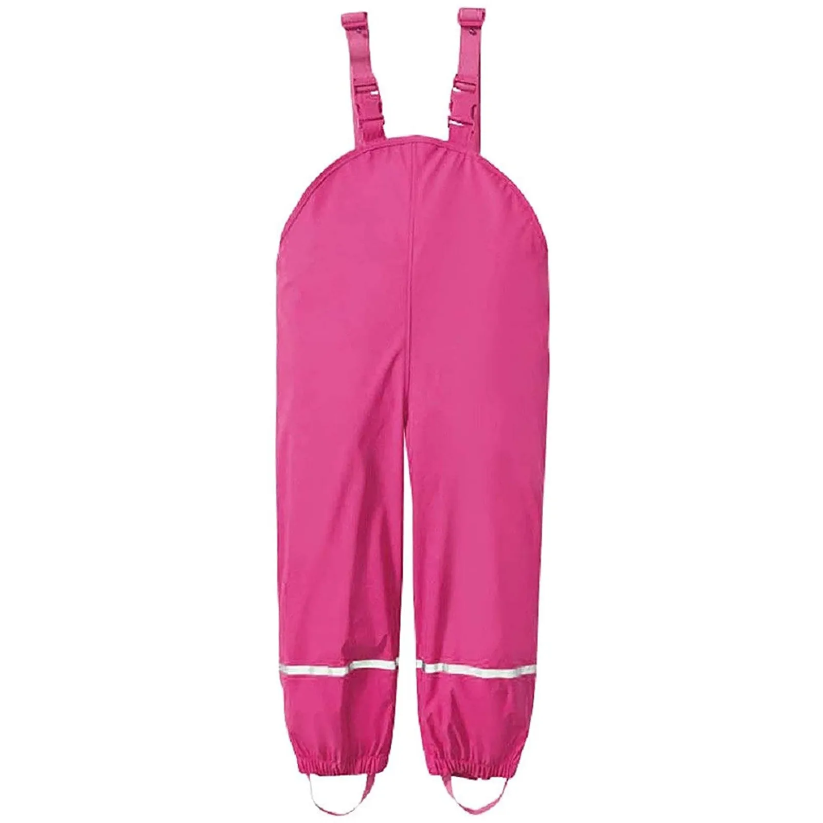 New PU Waterproof Baby Girls Bib Overalls Outdoor Sport Boy Rain Jumpsuit Autumn Beach Children Pants Spring Kids Trousers
