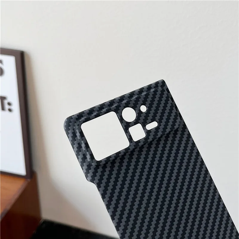 Carbon Dimension Texture Phone Case For XiaoMi Mix Fold 2 PC Hard Shell Shockproof Cover