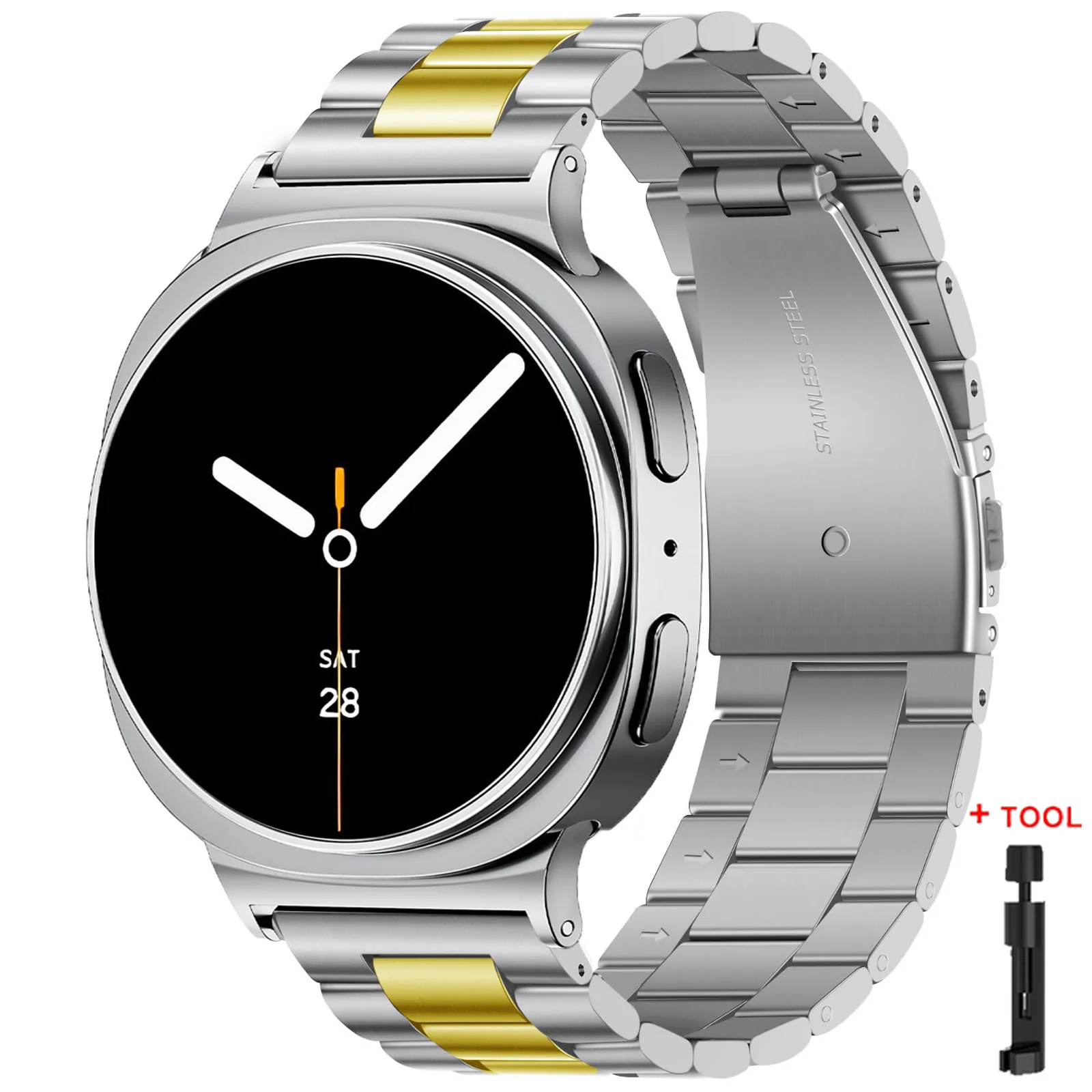 Stainless Steel Metal Watch Band Bracelet