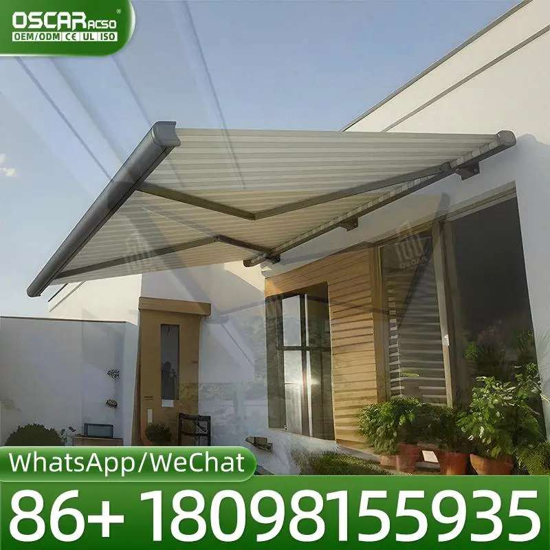 Toldo Eléctrico Retráctil Casete Completo Impermeable para Patio Jardín - Image 3