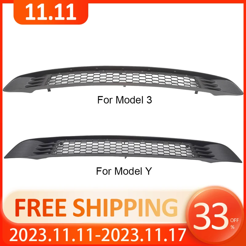 For Tesla Model Y 3 Front Grill Mesh White Anti-insect Grille Grid Insert  Lower Bumper Grill Trim Cover Exterior Kit Accessories - AliExpress