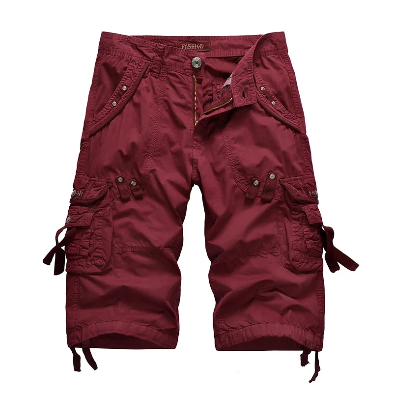 Summer New Sports Shorts Pure Cotton Wash Capris Men's European and American Work Shorts Men's Wear