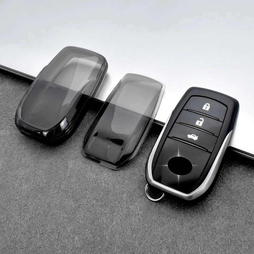 Premium Transparent TPU Key Case Cover