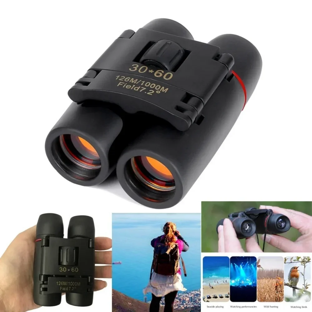 HD 30x60 Zoom Telescope Professional BAK4 Speciality Powerful Binoculars Long Range Portable Monocular Camping Tourism Outdoor