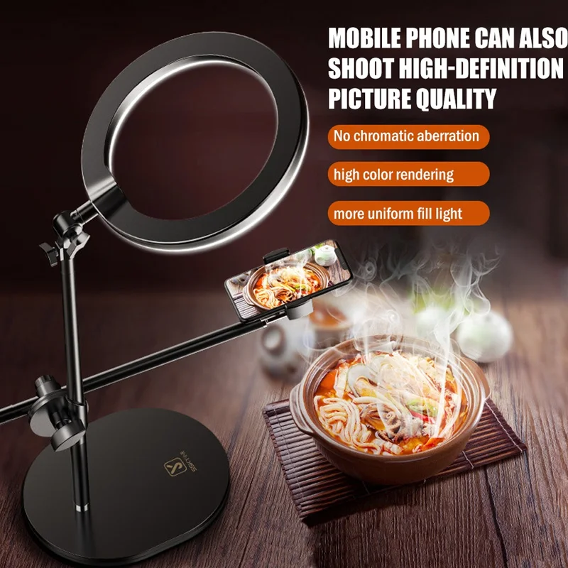 MonopodMountBracketwithLEDRingFlashLightLampFillLight