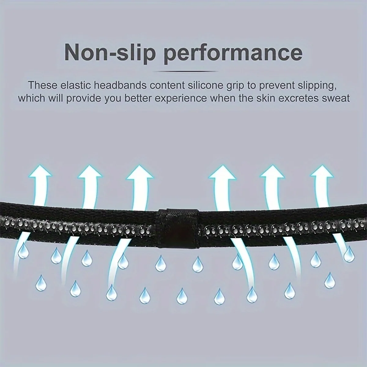 3pcs Sweat Absorbing Moisture Non-slip Sports Hair Band Running Mountaineering Badminton Multifunctional Elastic Hair Band