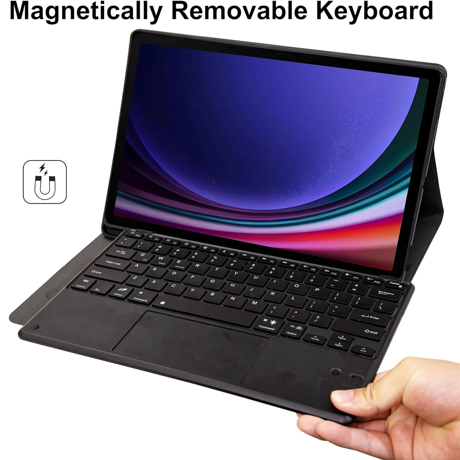 Premium Keyboard Case with Detachable PU Leather Cover