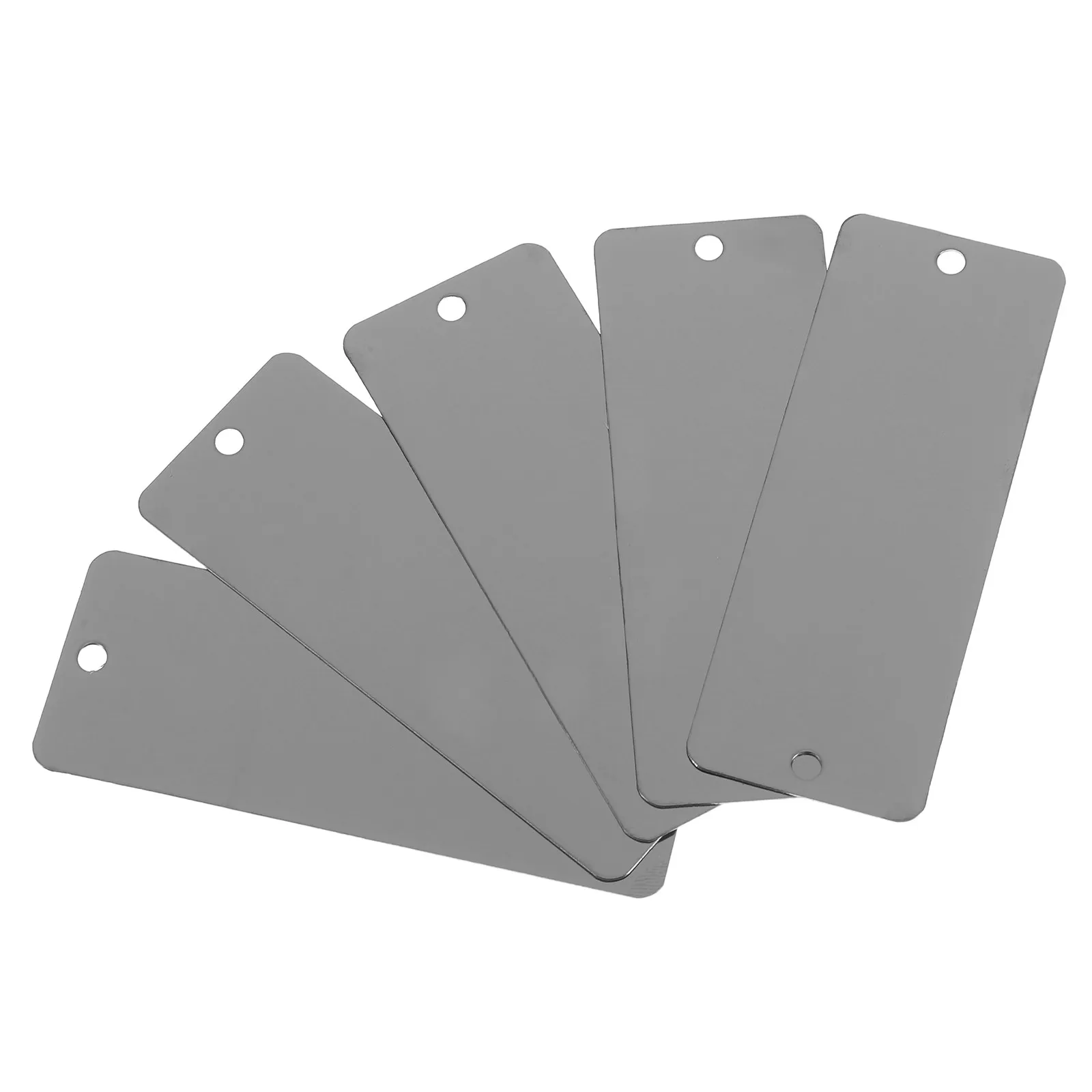 10Pcs 스테인레스 스틸 빈 이름표 DIY 간판 산업용 다기능 라벨을 새길 수 있는 내마모성 금속 플레이트
