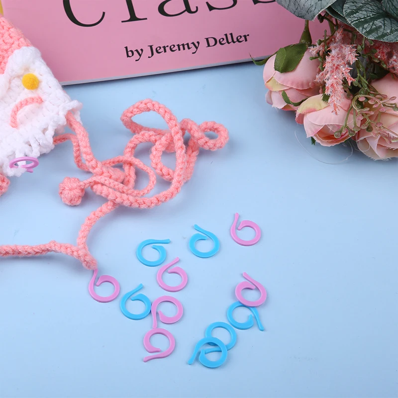 LMDZ Crochet Stitch Markers Ring Multicolor Knitting Stitch Markers for Knitting and Crocheting, Small and Large Locking Markers