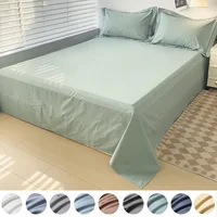 1PC Egyptian Cotton Flat Bed Sheet, 400TC 100% Cotton Top Sheets, Luxury Soft Bed Sheet Bed Linen, for Double Queen King Bed 1