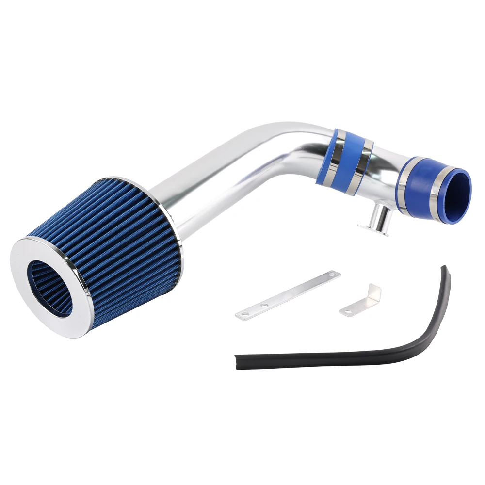 

Blue SIlver Cold Air Intake Induction Kit Air Intake Pipe + Air Filter For 1992-98 BMW E36 3-Series 323 I6