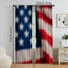 2pc, Party Curtains flag pattern Durable Polyester,Without Electricity Birthday Party Use for Indoor Celebrations, Room Decor 5