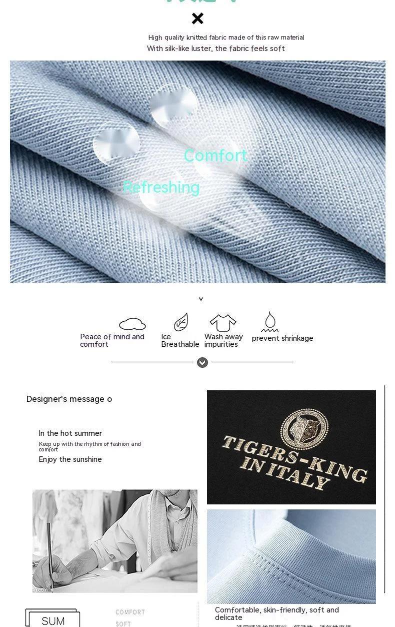 Woodpecker Sommer-T-Shirt für Herren, dünn, kurzärmelig, solides Rundhals-Top, bedruckt, lässig, bequem, modal, modisch, lässiges Top-T-Shirt_voghion.com