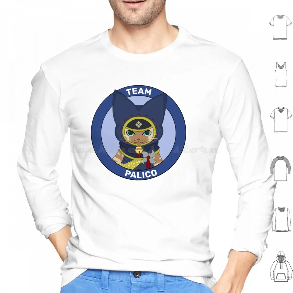 Team Palico Felpa Con Cappuccio In Cotone Manica Lunga Monster Hunter Monster Hunter Rise Monster Hunter World Palico Cat Catto Switch