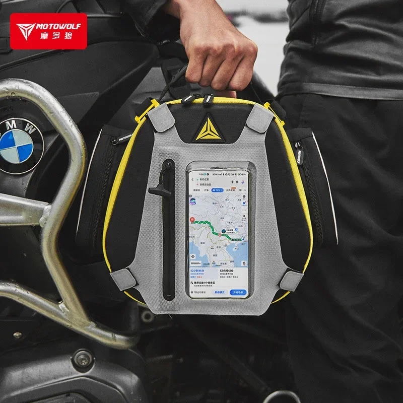 Bolsa trasera impermeable para motocicleta, mochila multifunción - Main Image