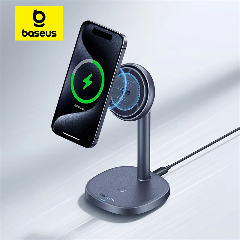 Baseus 2-in-1 Wireless Charger Qi2 15W Magnetic Wireless