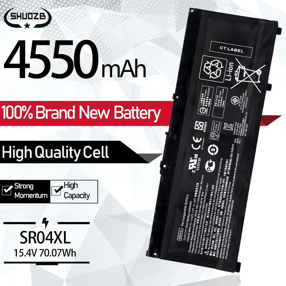 SR04XL SR03XL 917724-855 - Batería Para HP Omen 15 15-dc0xxx 15-dc1xxx 15-ce0xx 15-cb0xx Series