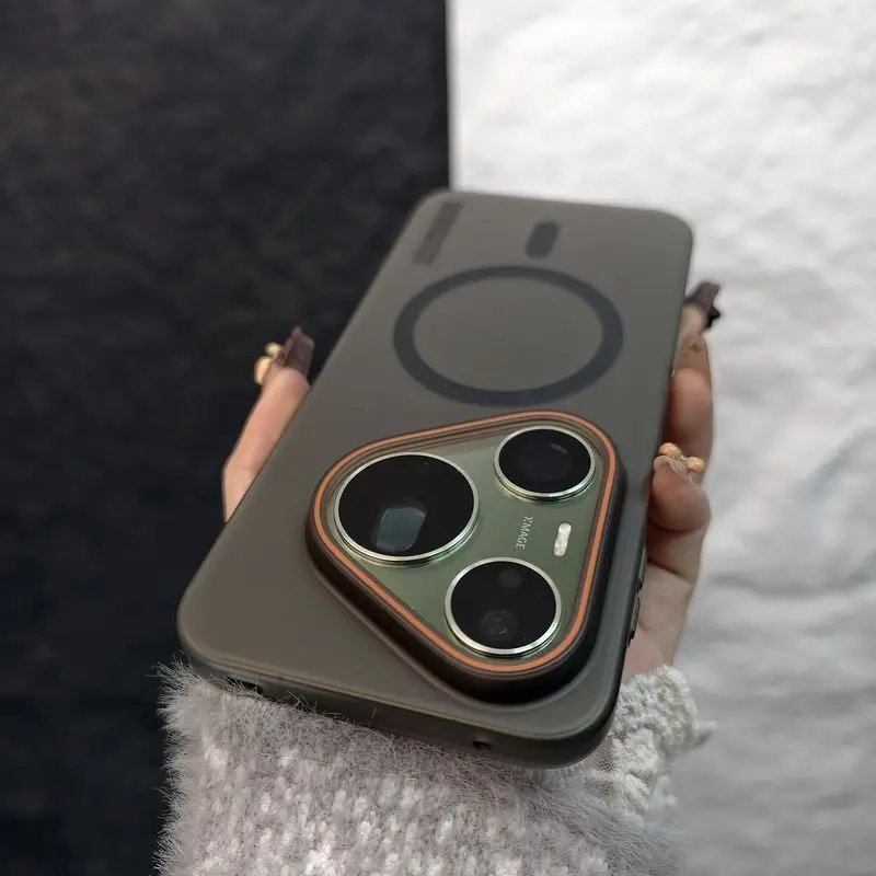 Luxury Matte Magnetic Back Cover: Shockproof Bumper Case